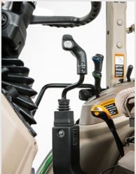 Joystick installed in-cab tractor