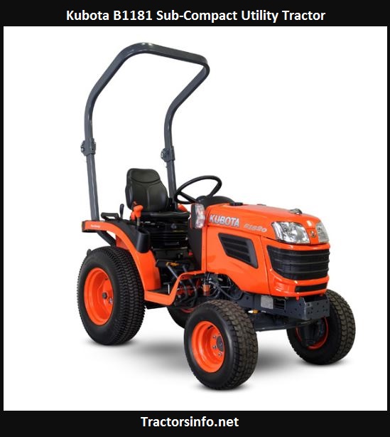 Kubota B1181 Price, Specs, Review, HP, Attachments