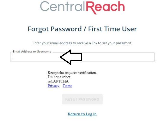 Centralreach Member Login Reset Password