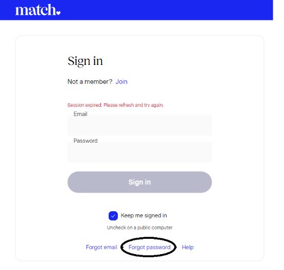 How to Reset Match.com Password