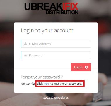 How to Reset Ubif Portal Login Password