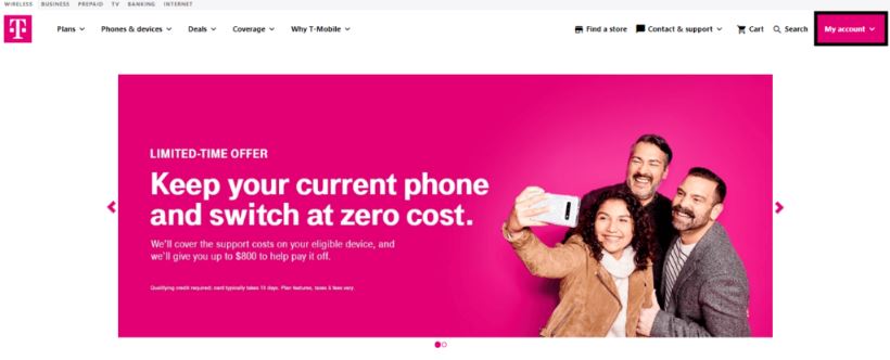 How to Sign up to T-Mobile Switch Carrier