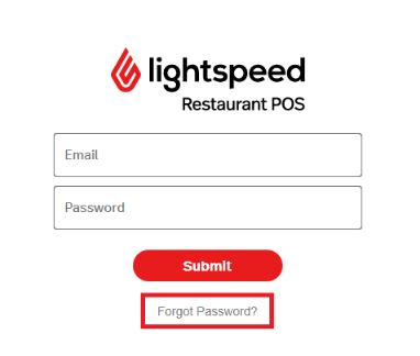 Lightspeed Restaurant Login Forgot Password