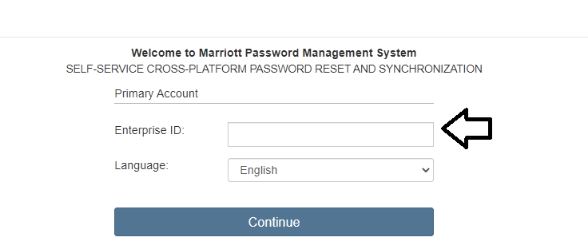 Marriott Password Challenge at Marriott Employee Login
