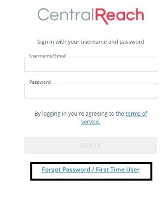 Reset Centralreach Member Login Password