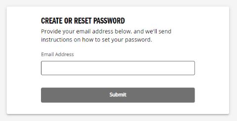 Reset Password of Kaptest