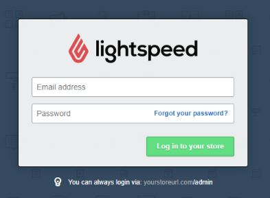 Sign in to Lightspeed Retail