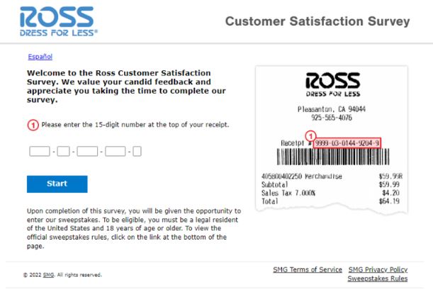 Take Part in Ross Survey at