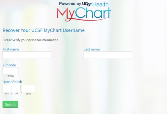 UCSF MyChart Login Page Help