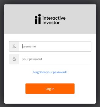 interactive investor share dealing login