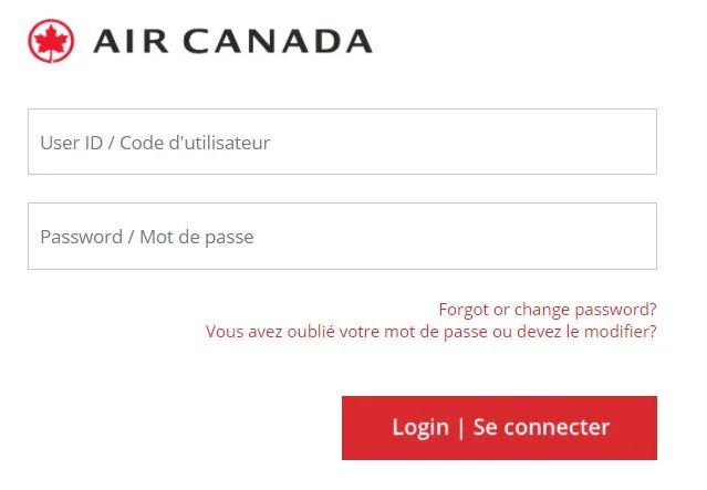 Login into Acaeronet Air Canada Employee Portal