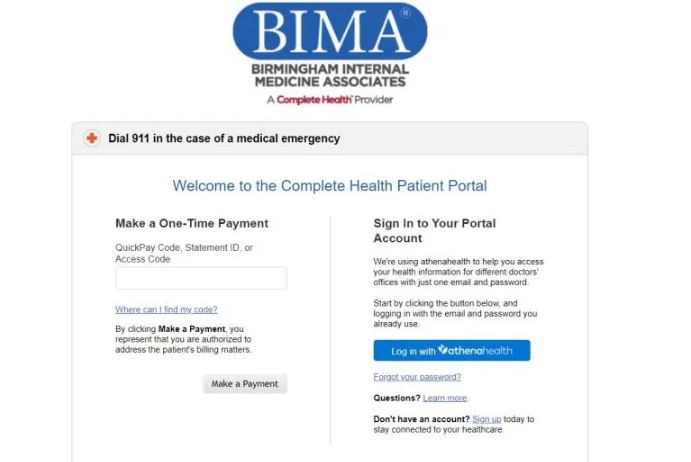 Login into Bima Patient Portal Online