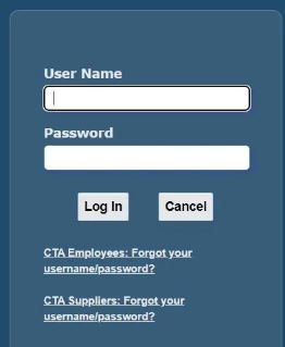 Login into CTA Employee Self-Service Portal