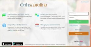 Login into Orthocarolina Patient Portal