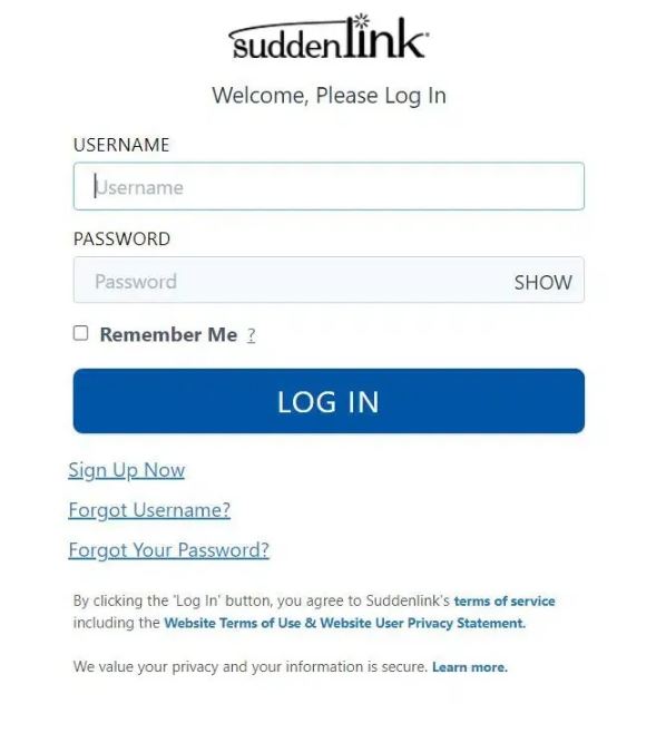 Login into Suddenlink Bill Pay Portal