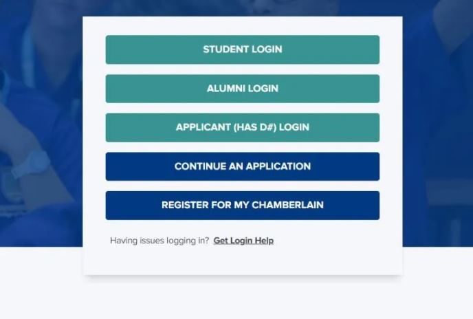 Login into the Chamberlain Universit Student Portal