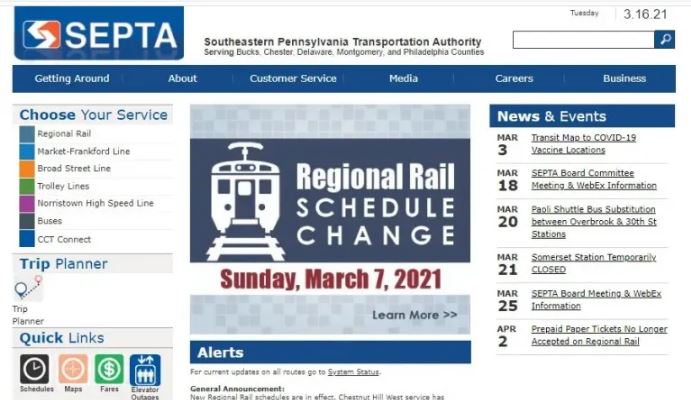 About SEPTA (Southeastern Pennsylvania Transportation Authority)