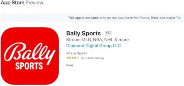 Activate Bally Sports on Apple TV
