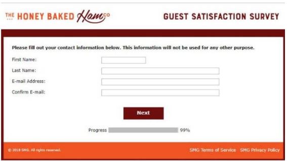 HoneyBaked Guest Satisfaction Survey
