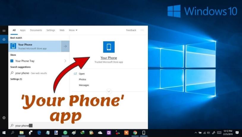 Install Your Phone App on Windows 10 PC to Use