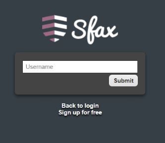Reset SFAX Login Password