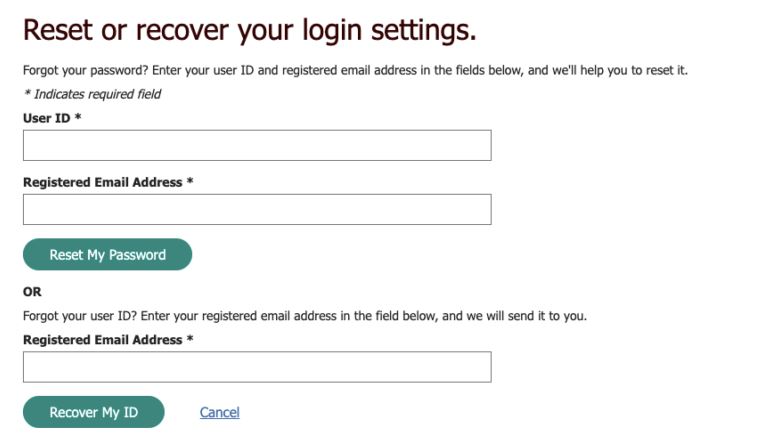 UPSers Forgot Password Reset