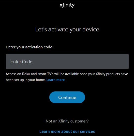 Xfinity com Activate