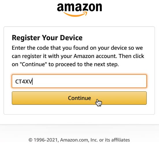 Amazon.com code