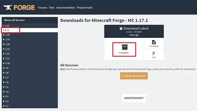 Download Minecraft Forge