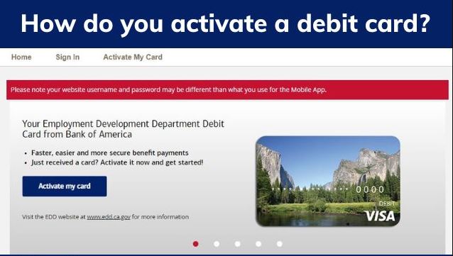 How do you activate a debit card