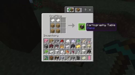 Make a Map on a Cartography Table in Minecraft