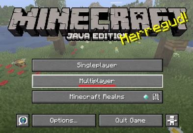 Once Minecraft is launched go to the Multiplayer tab