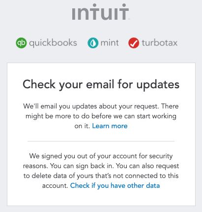 Send an Email To Remove the Turbotax Account