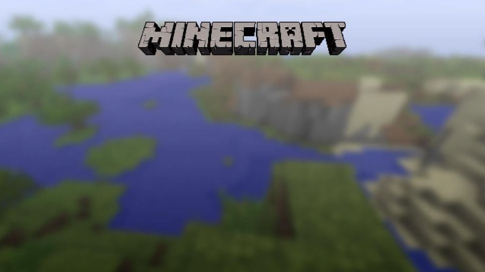 The Minecraft title screen