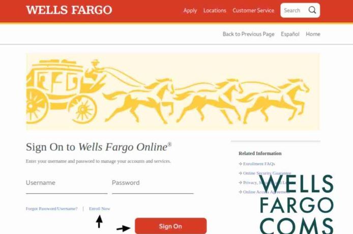 Wells Fargo Coms Log in