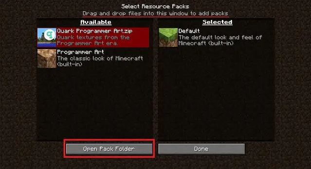 install Minecraft texture packs