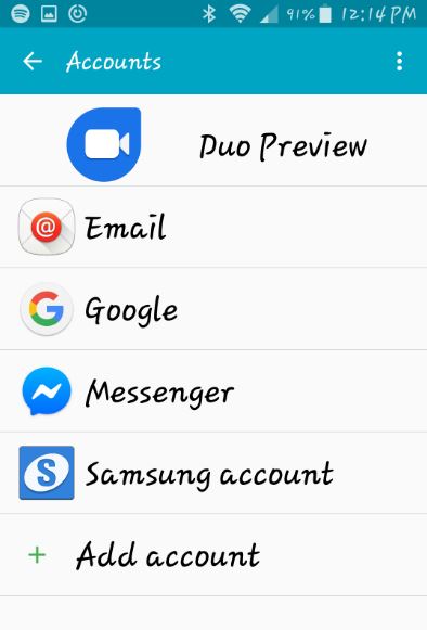 remove a Google account from an Android phone