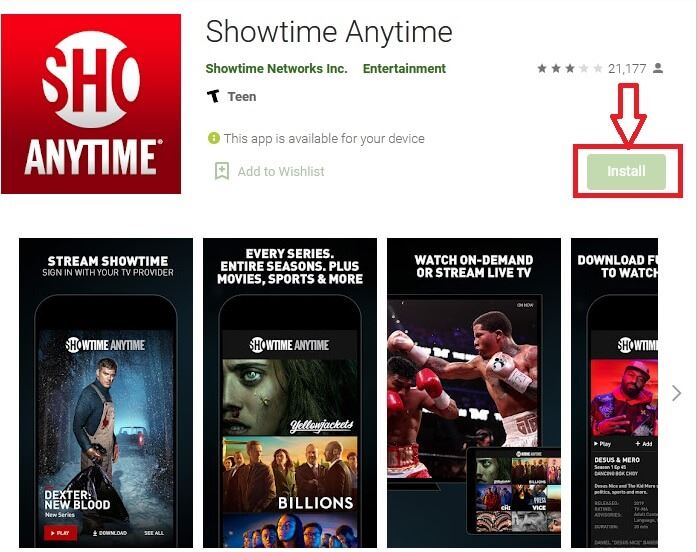 Download the ShowtimeAnytime App