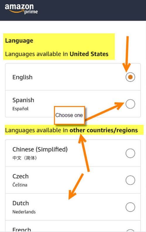 How To Change Language In Amazon App Screen