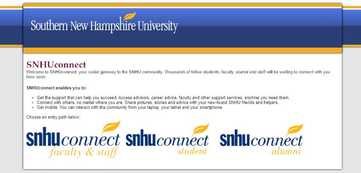 How can I access to the SNHUConnect