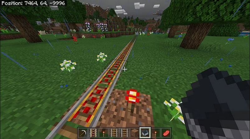 How to use Powered Rails in Minecraft