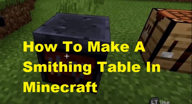 Minecraft Smithing Table Recipe.