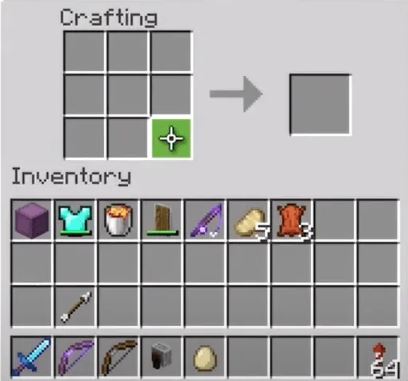 Move the Bow to Your Inventory.