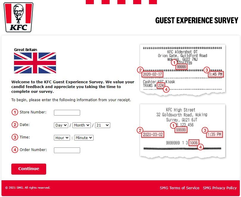 Steps to Take KFC Survey UK at Yourkfc.co.uk