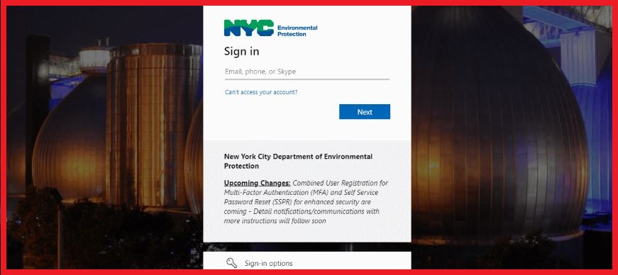 CityTime Login NYC Page