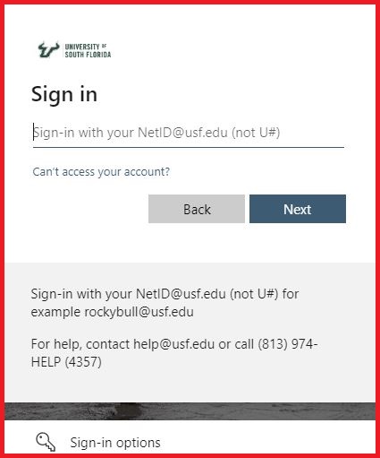 How to Login to myUSF Portal