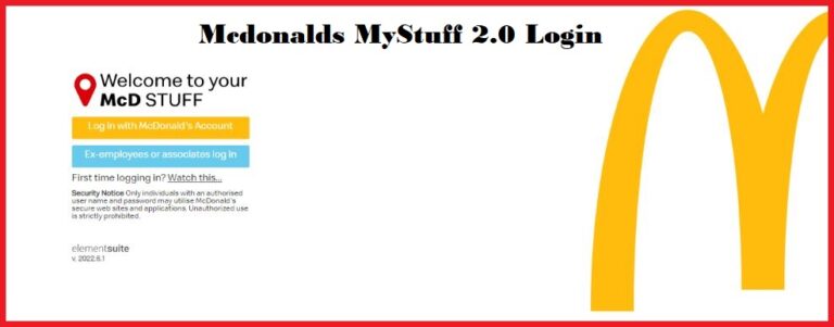 Mcdonalds MyStuff 2.0 Login