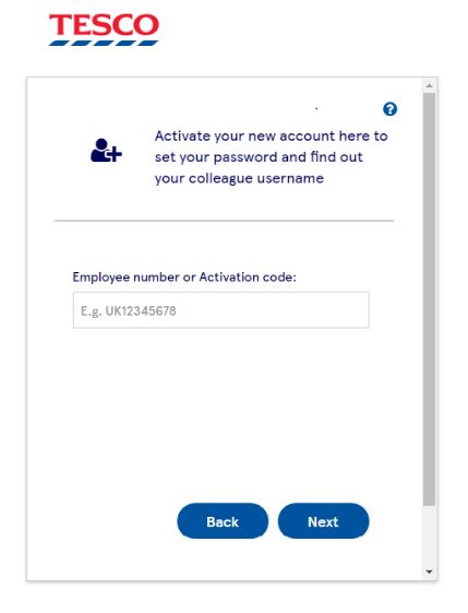 Registering to Tesco eLearning Portal for Tesco My Account