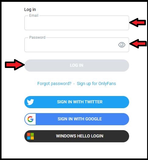 How to Login to Onlyfans Account