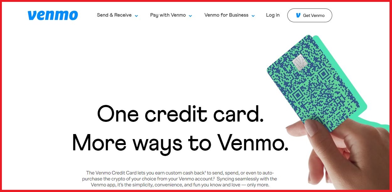 Register for Venmo Credit Card Account